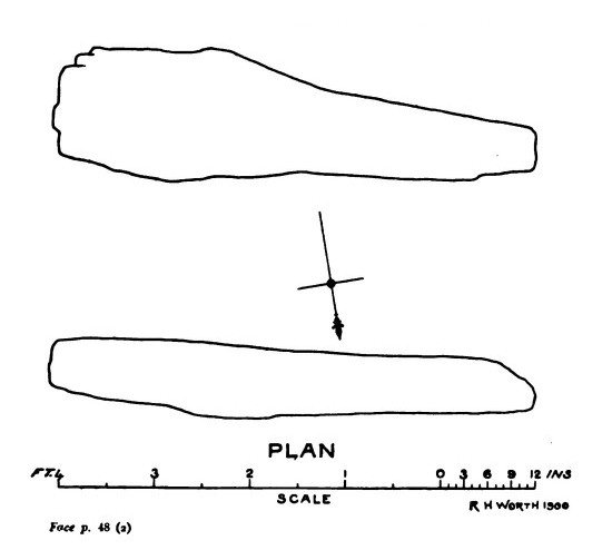 Report 19 Plate 5 Plan of Drizzlecombe Southern Cist