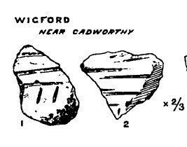 Two fragments of pottery from Wigford Cist