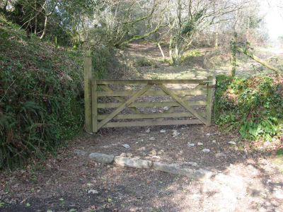 Gate to Hall Plantation and Tristis Rock