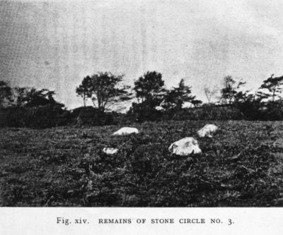 Fig 14: Remains of Stone Circle No. 3