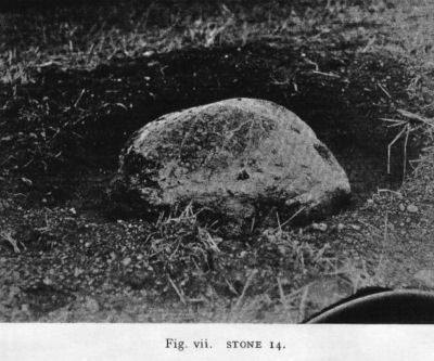Fig 7: Drewsteignton remains,  cirlce Stone 14