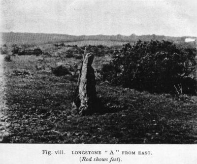 Fig 8: Drewsteignton remains, Longstone A
