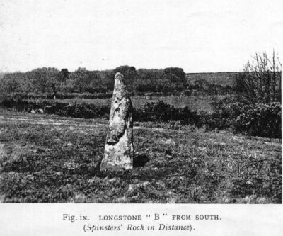 Fig 9: Drewsteignton remains, Longstone B